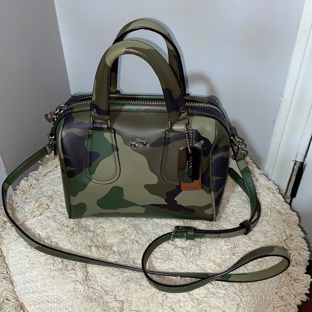 Coach camouflage mini satchel